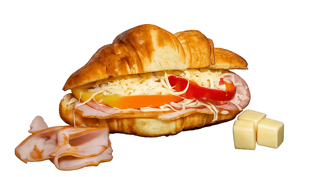 Sandwich cu muschi si salam